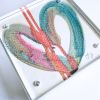 Rush Hour - Acrylic Heart Block Painting | Paintings by carrie song