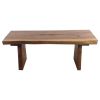 Haussmann® Wood Natural Edge Bench 48 in x 18 x 18 in | Benches & Ottomans by Haussmann®