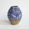 Oblique in Coral Blue | Vase in Vases & Vessels by by Alejandra Design. Item composed of ceramic