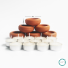 Voro Terracotta Tealight Holder (Pack of 2) | Candle Holder in Decorative Objects by Lit Lamps - Sustainable Mindful Lighting. Item works with rustic style