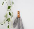 Small Leather Snap Wall Strap [Flat End] | Storage by Keyaiira | leather + fiber | Artist Studio in Santa Rosa. Item made of leather
