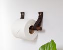 Toilet Paper Holder Kit [Round End] | Toiletry in Storage by Keyaiira | leather + fiber | Artist Studio in Santa Rosa. Item made of leather