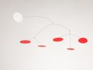 Sol Red Mobile | Sculptures by OM Editions: A Limited Edition Furniture Collection. Item made of steel