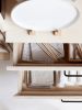 Modular wall shelving, Midcentury home, Bookshelf | Book Case in Storage by Plywood Project. Item made of oak wood compatible with minimalism and mid century modern style