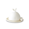Lapin Butter Dish With Spreader | Holder in Tableware by Tina Frey. Item composed of synthetic