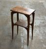 Modern Wood Console Table: Sculptural Entryway Sofa Table, USA made | Clock in Decorative Objects by Niaa