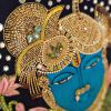 Shrinathji Nathdwara Crystallise Thread Handmade Artwork Fro | Embroidery in Wall Hangings by MagicSimSim