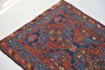 Beautiful Antique Navy and Rust Elephant Track Inspired | Area Rug in Rugs by The Loom House. Item composed of cotton and fiber