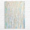 Shimmering Pearl Blue Abstract Art | Mixed Media by NAMYOONSOOART. Item in minimalism or contemporary style