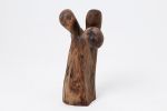 Still Stand Abstract Wood Sculpture, Chainsaw Carved, Walnut | Sculptures by Logniture