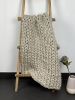 Chunky knit blanket champagne | Linens & Bedding by Anzy Home. Item made of fiber