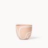 Blush Outline Planters | Vases & Vessels by Franca NYC. Item composed of ceramic in boho or minimalism style