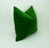 16 X 16 INCHES // emerald green velvet pillow cover | Pillows by velvet + linen
