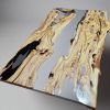 Live Edge Olive Epoxy Table Resin Dining Table | Tables by Ironscustomwood. Item composed of wood and metal