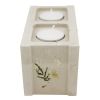 Flora Mini Cinderblock Candle Holder | Decorative Objects by Caos Motē