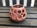 Round Tea Light Holder - Rhubarb | Decorative Objects by Lynne Meade