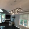 Raw Double-Decker Linear Suspension (Rectangular) | Chandeliers by Michael McHale Designs. Item made of brass