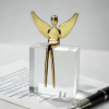 Angel figure in Gloss Gold | Sculptures by YENNY COCQ