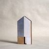 Tall house - White/Silver No.3 | Sculptures by Susan Laughton Artist. Item composed of wood