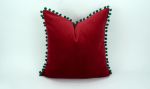 christmas pillow // festive decor // red and green pillow | Pillows by velvet + linen