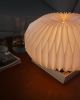 Sphere L - modern origami table lamp, paper, wood | Lamps by Studio Pleat. Item composed of wood and paper in minimalism or contemporary style