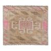 Square Faded Turkish Handknotted Rug - Wool Designer Carpet | Area Rug in Rugs by Vintage Pillows Store. Item composed of cotton & fiber