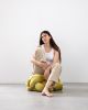 (M) Citron Knot Ottoman | Benches & Ottomans by Knots Studio