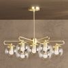 Raleigh - Matte Frosted Globe | Chandeliers by Illuminate Vintage. Item composed of brass