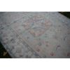 1940s Vintage Distressed Oushak Soft Colors Wool Pile Rug | Area Rug in Rugs by Vintage Pillows Store. Item made of cotton with fiber