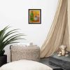 Framed Still Life Print - Still Longing in Yellow Ochre | Work by Eman's Gallery