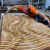 "ALEXIA" Parametric Wood Wall Art / 100% Solid Wood | Wall Sculpture in Wall Hangings by ArtMillWork Design. Item made of wood