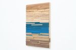 Transition Blue, 22"x32" | Wall Sculpture in Wall Hangings by Craig Forget. Item composed of oak wood compatible with mid century modern and contemporary style