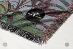 VIN - Ambrosia Grape Vine Scene Jacquard Woven Blanket | Linens & Bedding by Sean Martorana. Item made of cotton