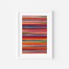 Orange Red Stripe Colour Study Print | Prints in Paintings by Amelia Coward