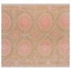 Suzani Pastel Tapestry - Taupe Uzbek Table Cloth - Tribal Em | Tablecloth in Linens & Bedding by Vintage Pillows Store