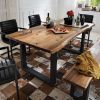Kitchen Dining Table | Tables by Ironscustomwood. Item made of walnut