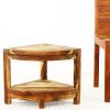 Haussmann® Teak Teak Corner Table 15.5 W x 15.5 D x 16 in H | Coffee Table in Tables by Haussmann®