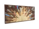 LARGE Caribbean Sunrise 3D | Wall Sculpture in Wall Hangings by StainsAndGrains. Item composed of wood in contemporary or industrial style