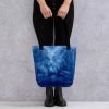 Tote Bag - Thunder - Dramatic Blue Storm Cloud Art | Work by Eman's Gallery