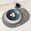 Personalized felt placemat and coaster set with name, 1 pc. | Tableware by DecoMundo Home. Item composed of fabric and aluminum in minimalism or coastal style