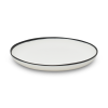 Ligne Large Plate | Dinnerware by Tina Frey. Item composed of stoneware