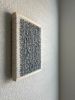 Woven Tile- Blue and White | Wall Sculpture in Wall Hangings by Mpwovenn Fiber Art by Mindy Pantuso