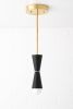 Cone Pendant - Brass Pendant Light - Model No. 2387 | Pendants by Peared Creation. Item made of brass