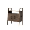 Minimalist Bookcase, Media Console Cabinet, Credenza | Book Case in Storage by Plywood Project. Item composed of oak wood compatible with minimalism and mid century modern style