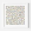 Two Hundred and Fifty Six Encyclopedia Dots Collage with Gold Leaf | Paintings by Amelia Coward