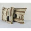 A Pair 20″ x 20″ Hand Woven Turkish Kilim Rug Pillow | Sham in Linens & Bedding by Vintage Pillows Store. Item composed of cotton & fiber