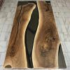 Smoke Epoxy Custom Resin Table | Dining Table in Tables by Ironscustomwood. Item composed of walnut
