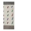 Vintage Aubusson Butterfly Pattern Kilim Rug - Embroided | Runner Rug in Rugs by Vintage Pillows Store. Item composed of cotton and fiber