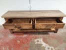 Model #1052 - Custom Console Table | Tables by Limitless Woodworking. Item composed of maple wood compatible with mid century modern and contemporary style