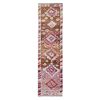 Mid 20th Century Faded Vintage Herki Runner 2'8" X 9'5" | Area Rug in Rugs by Vintage Pillows Store. Item composed of cotton
